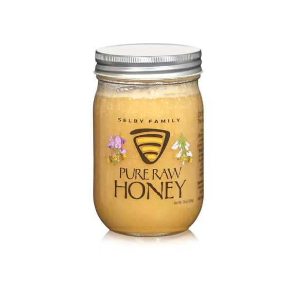 Selby Family Honey – Pure Raw Wyoming Clover, 16 oz | Unfiltered, Unprocessed, No Additives | Sustainably Sourced Natural Honey