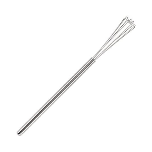 Rattleware 10.25" Long-Handle Silver Espresso Whisk – Set of 2, Stainless Steel Coffee Stirrer with Triangular Design – Perfect for Distribution, Mixing & Tamping Prep at Home or Café
