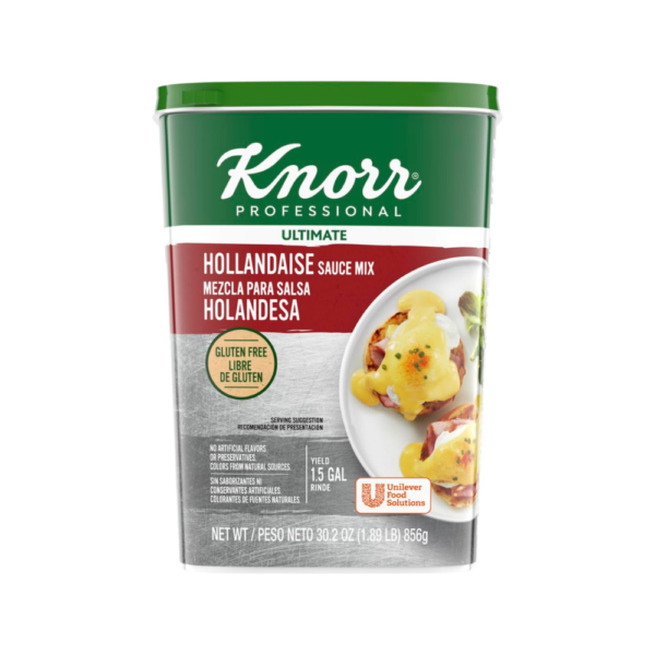 Knorr Professional Ultimate Hollandaise Sauce Mix, Vegetarian, Gluten Free, No Artificial Flavors or Preservatives, No Added MSG, 30.2 oz (Pack of 4)