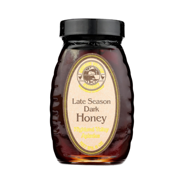 HUDSON VALLEY HARVEST Dark Honey, 8 oz | Raw, All-Natural, New York Harvested, Late Season Honey