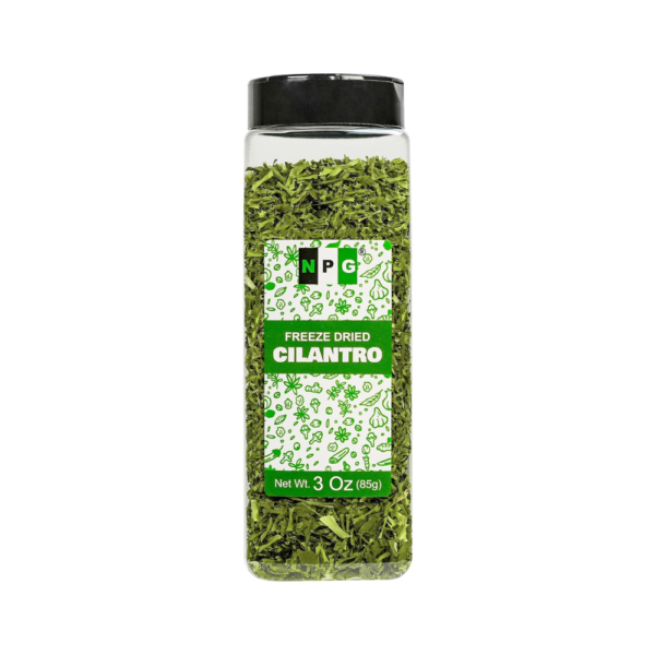 NPG Freeze-Dried Cilantro, 3 oz | Fresh Dehydrated Coriander Flakes | Dhania Leaves | Mexican Spices & Lime Seasoning | Perfect for Soups, Salsas, Curries & Garnish