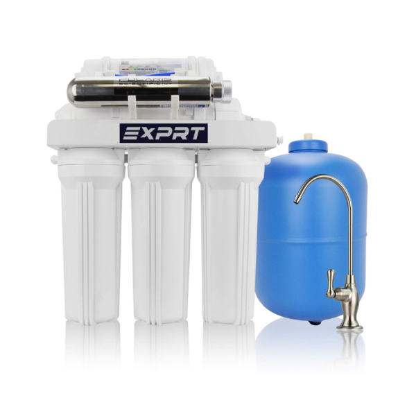 7-Stage Under Sink Reverse Osmosis Water Filter System, 75 GPD with Alkaline Mineralizer & UV Sterilize.