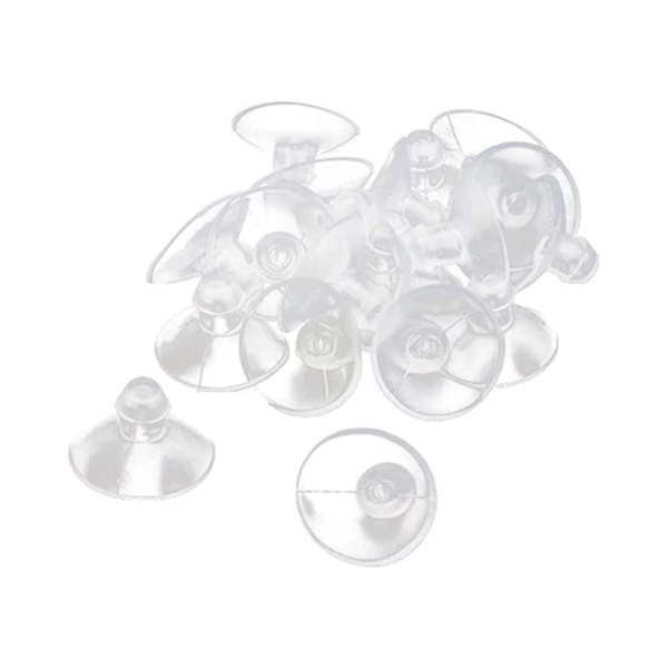 20PCS 18mm Clear Anti-Collision Suction Cups for Glass, Plastic & Smooth Surfaces, Transparent Hook-Free Hanger Pads