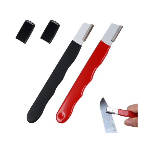 2 Pack Pocket-Sized Garden Tool Blade Sharpener – Portable Sharpening Tool for Pruners, Shears, Knives & Axes for Gardening, Camping & Outdoor Use